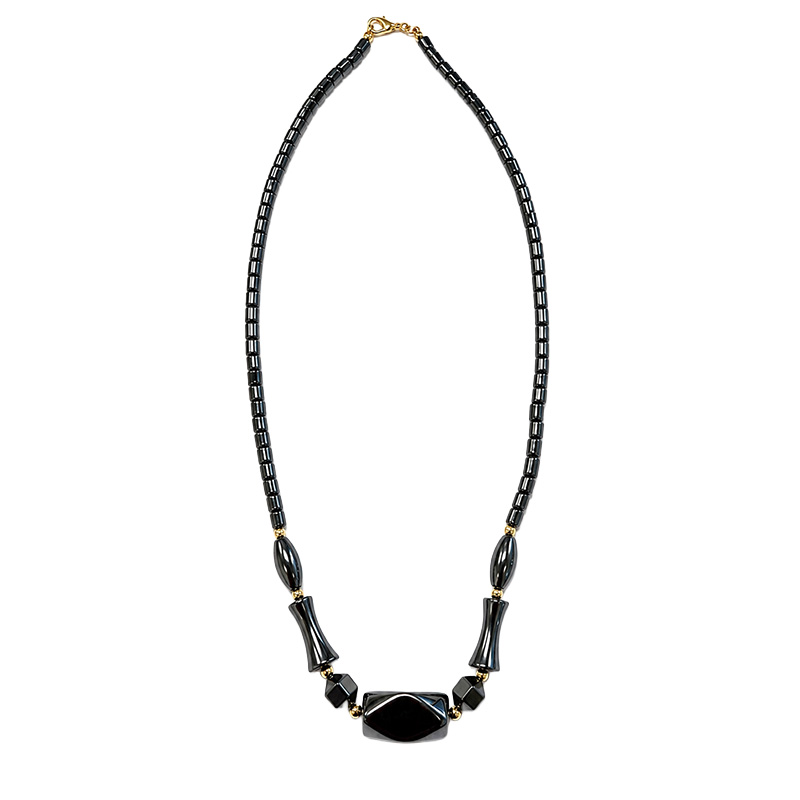 Collier Hématite - 45 cm - 10 pièces