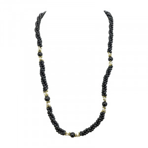 Collier Hématite et Biwa - 60 cm - lot de 3 pièces