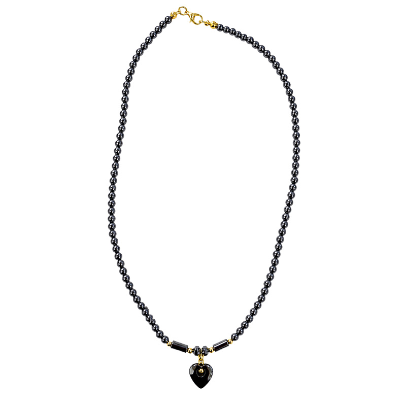 Collier Hematite - 43 cm - 10 pièces