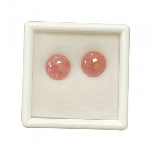 Cabochons - 10 mm - Rhodochrosite - la paire