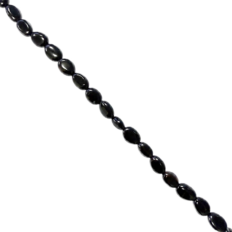 Collier onyx noir grains
