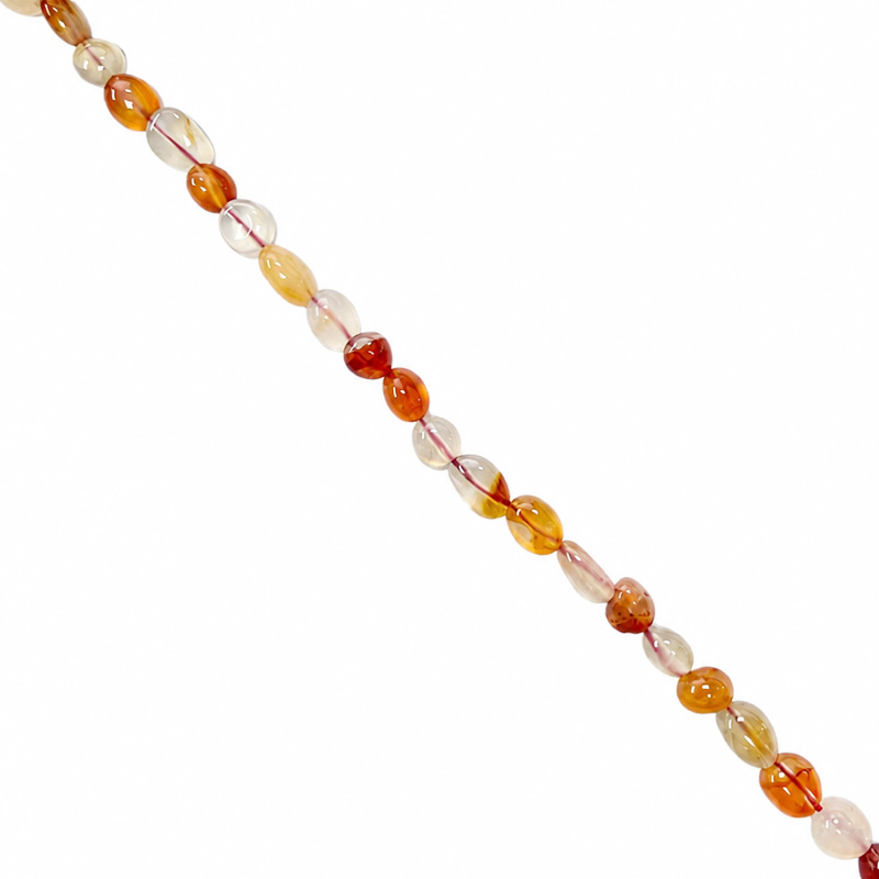 Collier cornaline grains
