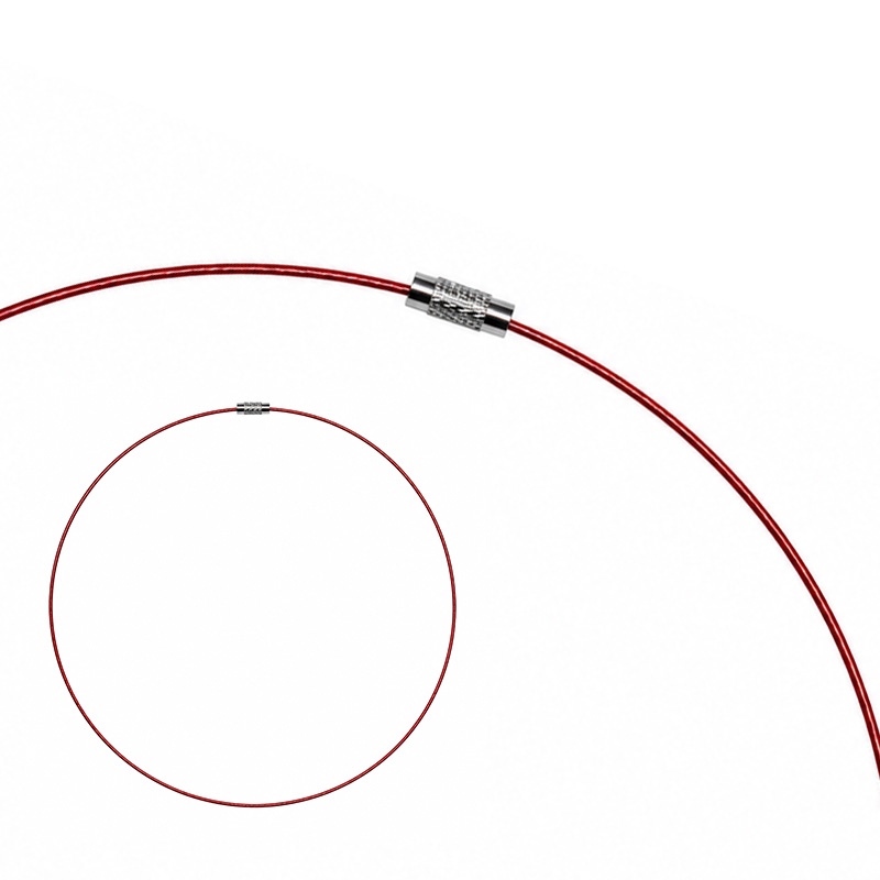 Tour de cou cable gaine 25 pces
