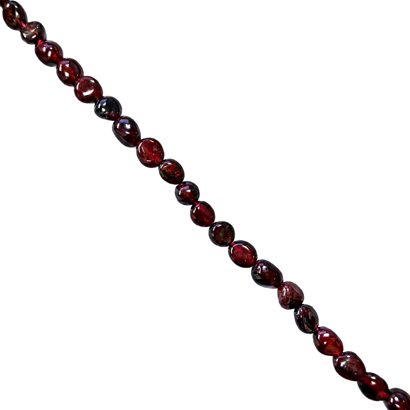 Collier grenat grains
