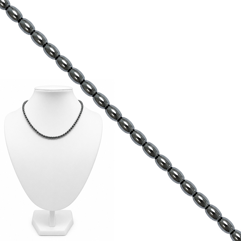 Collier olives 4X6mm 42cm 10 pces