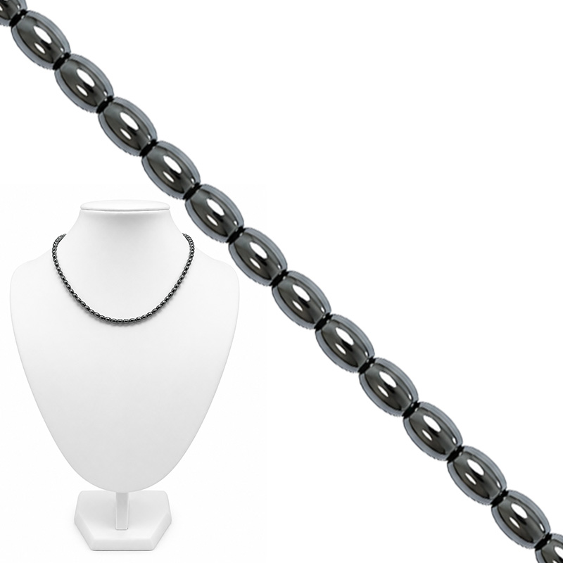 Collier olives 6X9mm 42cm 10 pces