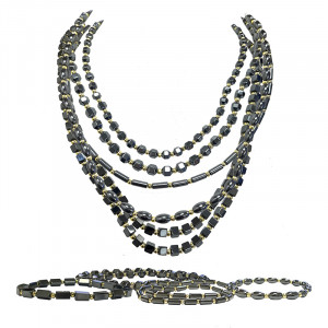Assortiment colliers et bracelets - Hématite