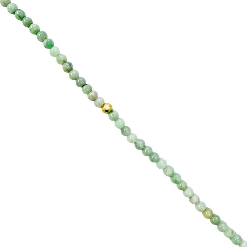 Collier Jade Birmanie Perle Bronze