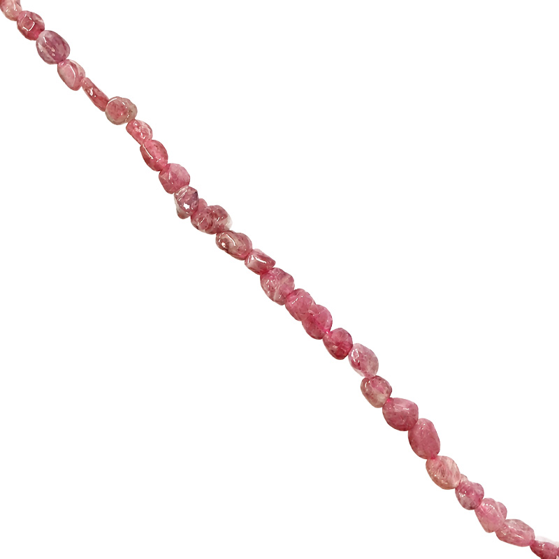 Collier tourmaline rose grains