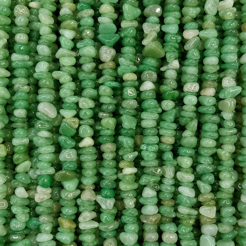 Collier Aventurine baroque - 42 cm - Lot de 10 pièces