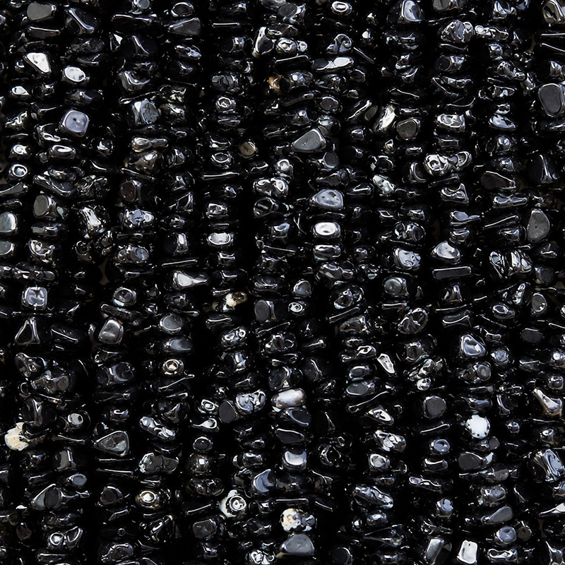 Onyx noir collier baroque 42cm 10 pcs
