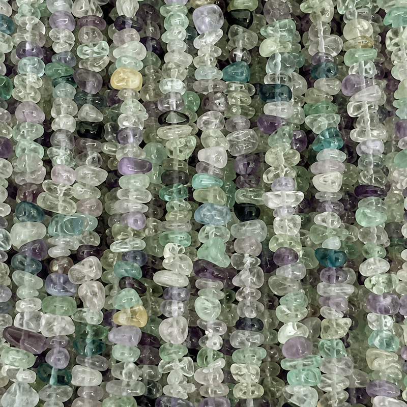 Collier Fluorite baroque – 85 cm – Lot de 10 pièces