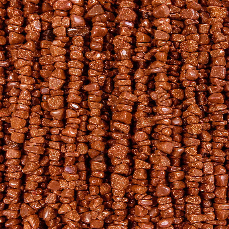 Collier Goldstone baroque – 85 cm – Lot de 10 pièces