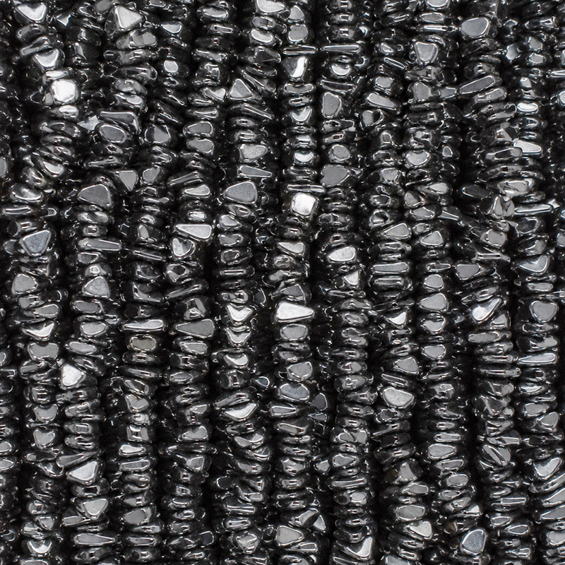 Collier Hématite baroque – 85 cm – Lot de 10 pièces