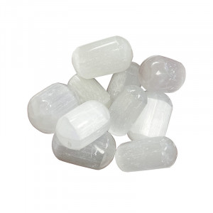 Cylindre selenite - lot de 10 pièces