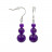 Boucles d'oreilles en Argent 925 – Différentes matières – Lot de 3 paires