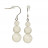 Boucles d'oreilles en Argent 925 – Différentes matières – Lot de 3 paires