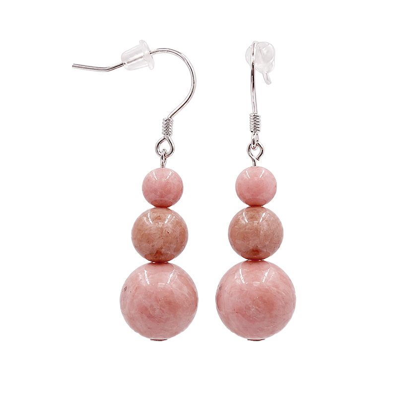 Boucles d'oreilles en Argent 925 – Différentes matières – Lot de 3 paires
