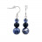 Boucles d'oreilles en Argent 925 – Différentes matières – Lot de 3 paires