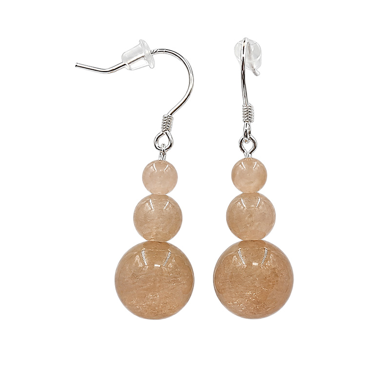 Boucles d'oreilles en Argent 925 – Différentes matières – Lot de 3 paires