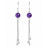 Boucles d'oreilles 8mm, différentes pierres, argent 0.925