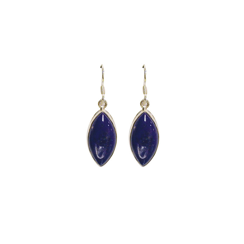 Boucles d'oreilles lapis lazuli argent 0.925