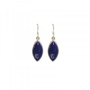 Boucles d'oreilles lapis lazuli argent 0.925