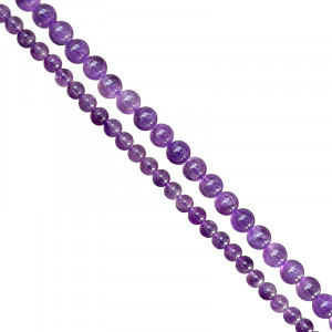 FIL 6 ou 8 MM – 38 CM – Améthyste - La pièce