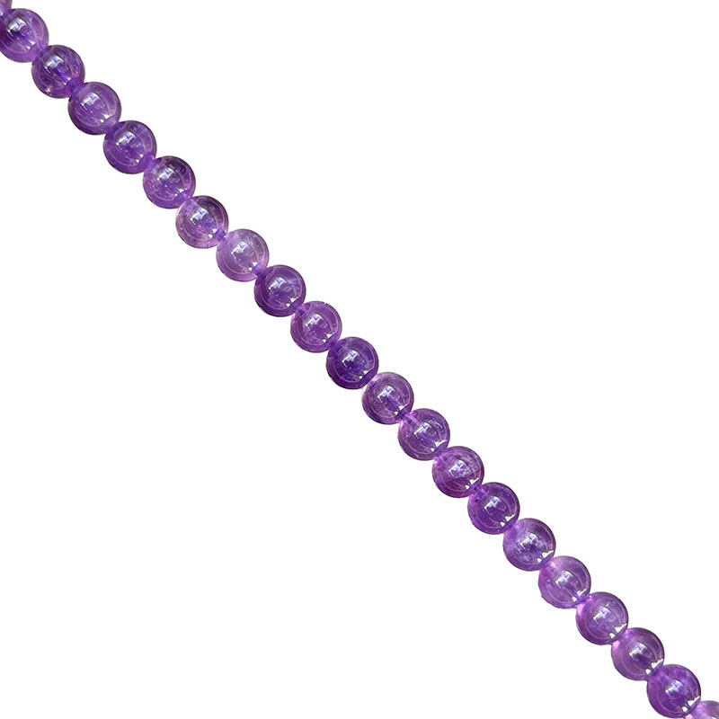 FIL 6 ou 8 MM – 38 CM – Améthyste - La pièce