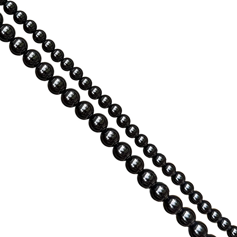 FIL 6 ou 8 MM - 38 CM - Onyx Noir