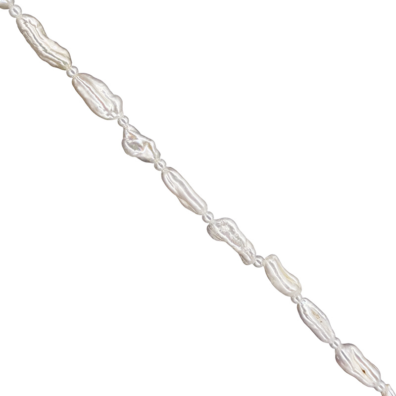 Fil Biwa Perle Keshi Allongée - 40 cm - La pièce