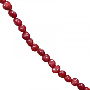 Fils - Bambou de mer teinté rouge - 5 pièces