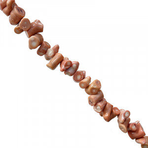 Fils Bambou de mer teinté saumon - Tronçons - 44 cm
