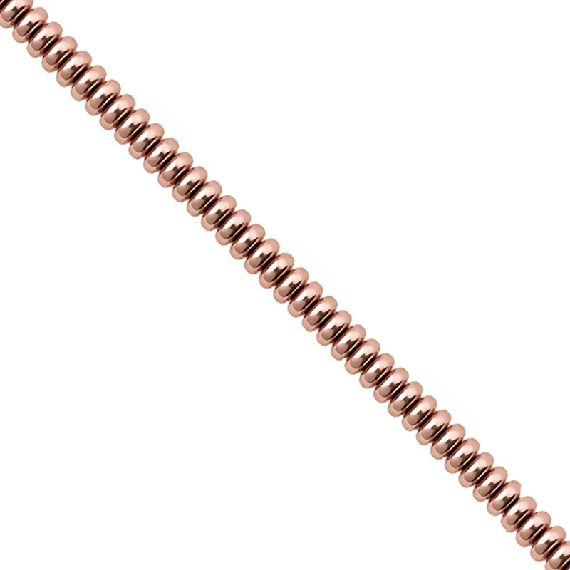 Fil Hématite Galvanisée Rose Gold - 40 cm – Perles Disque