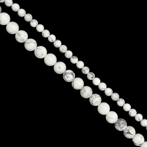 FIL 6 ou 8 MM - 38 CM - Howlite