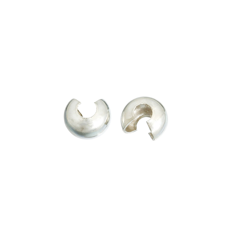 Cache plomb à écraser - 3 mm - argent 0.925 - 40 pièces