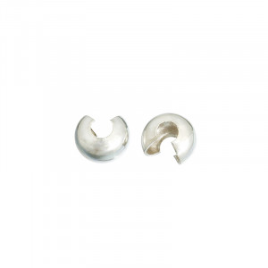 Cache plomb à écraser - 3 mm - argent 0.925 - 40 pièces