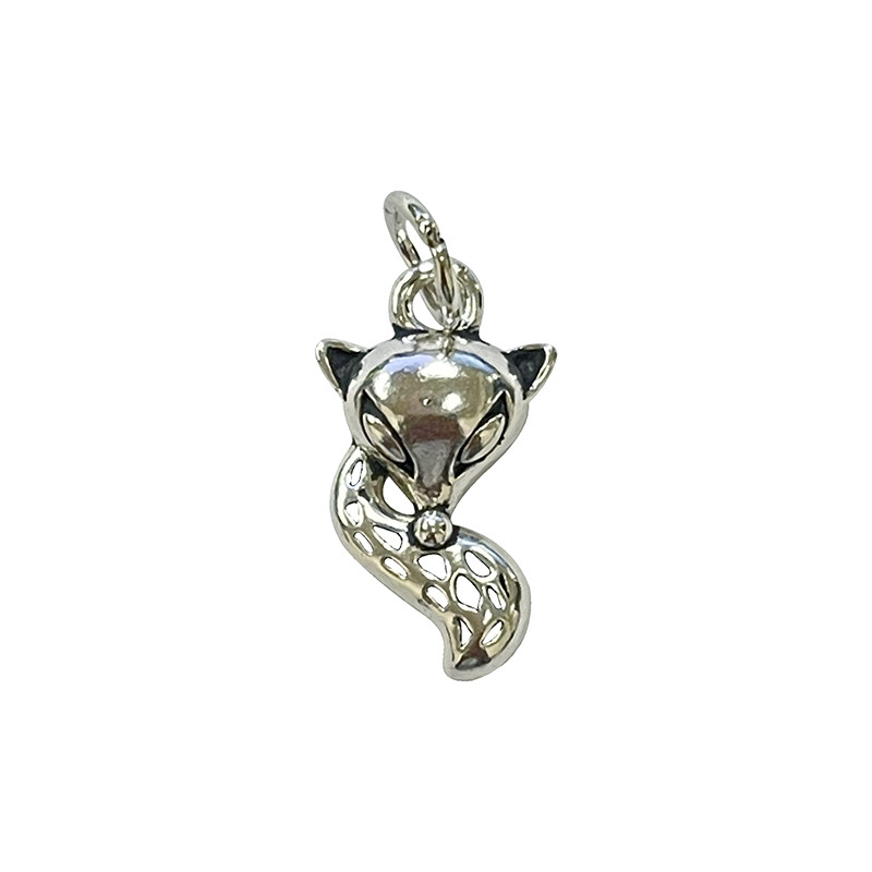 Renard avec anneau - argent 925 - 5 pièces