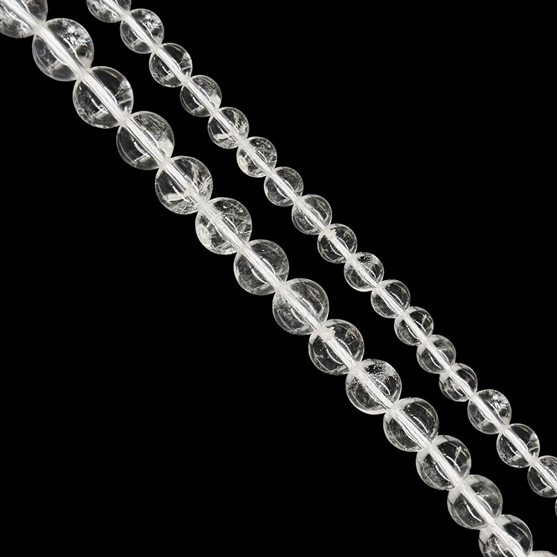 FIL 6 ou 8 MM - 38 CM - Cristal de Roche
