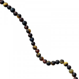 Fils - 4 mm - œil de tigre multicolore
