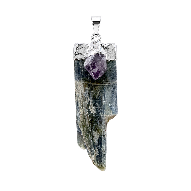 Pendentif  cyanite et pierre