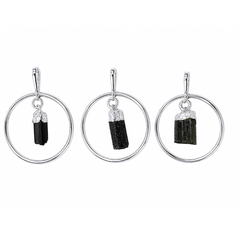 Pendentif anneau cristal pendant lot de 3
