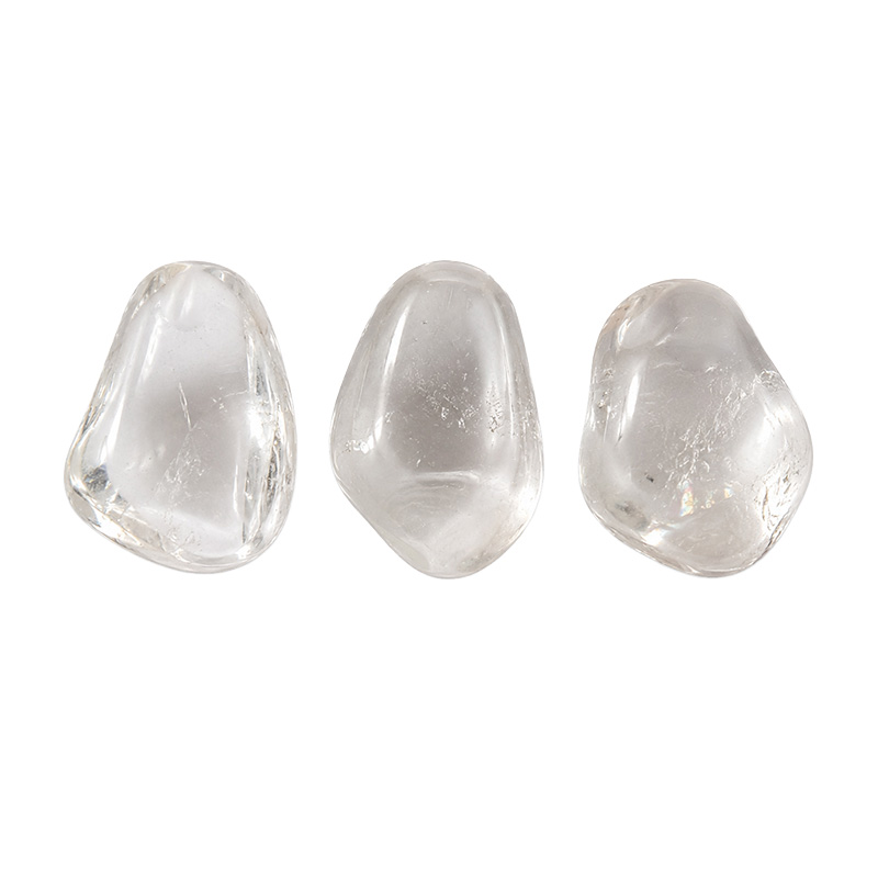 Pendentif percé cristal de roche extra lot de 3