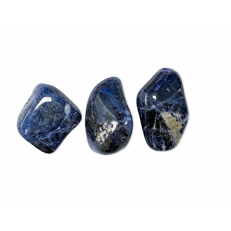 Pendentif percé sodalite lot de 3