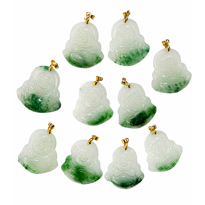 Pendentif jade teinté 10pcs