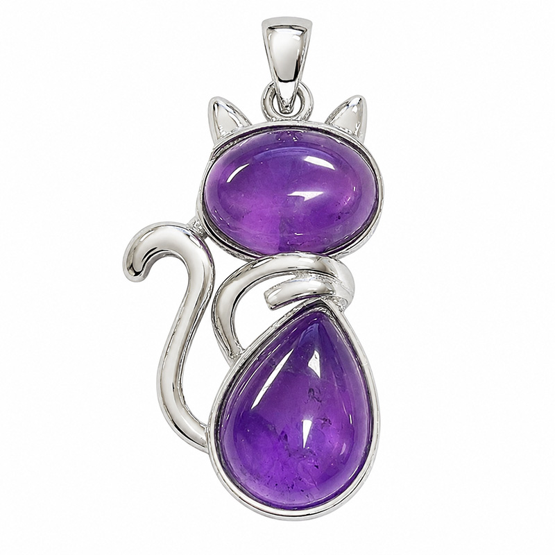 Pendentif chat - Différentes matières - la pièce