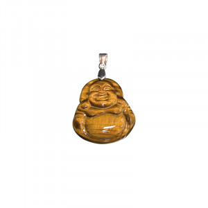 Pendentif bouddha oeil de tigre argent 0.925
