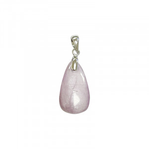 Pendentif Kunzite - goutte - Argent 0.925 rhodié