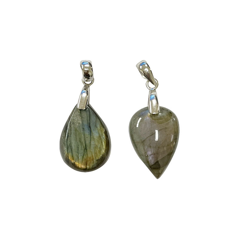 Pendentif Labradorite argent 0.925 rhodié