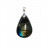 Cabochon goutte Labradorite percé bélière argent